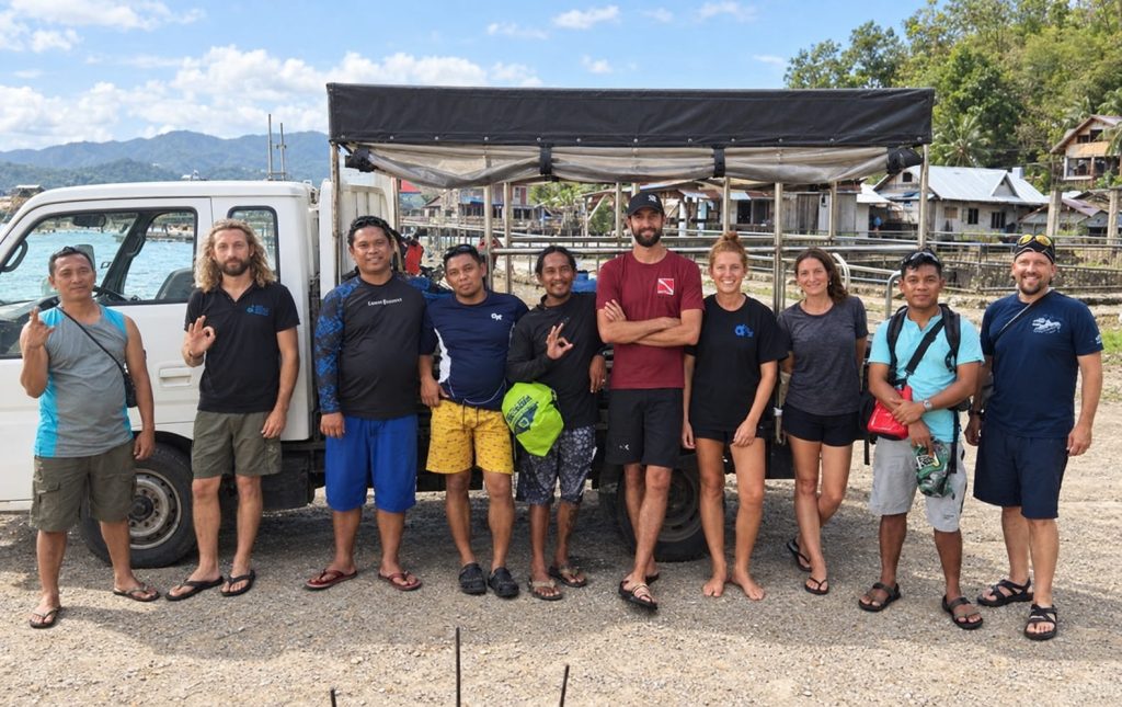 MCP volunteer dive team group photo during the Bais LGU dive training expedition